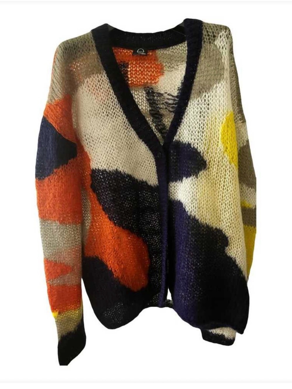 Alexander MQueen Colorblock Cardigan